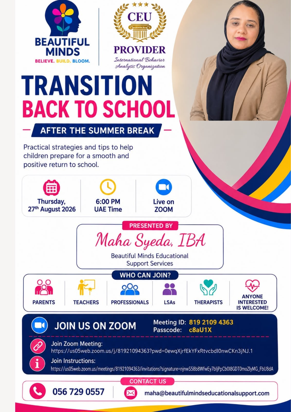Transition Back to School After the Summer Break